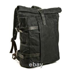 2x Rucksack Canvas Craftride VR2 Vintage Motorcycle pocket 20Ltr Retro black Dis