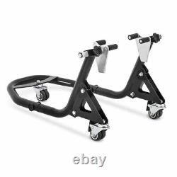 Front Paddock Stand Movable Dolly Constands XB2 black