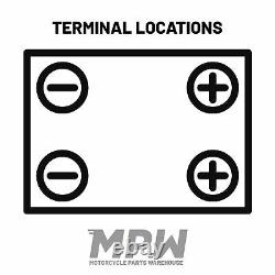 Motobatt MBYZ16H AGM Motorcycle Battery for Aprilia Mana 850 07-16