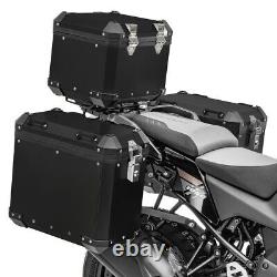 Motorcycle Aluminium Panniers Set / Side Cases Bagtecs GX45+ Top Box GX33 black