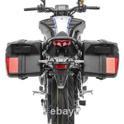 Motorcycle panniers + rack side cases Bagtecs PX74 LED Universal black