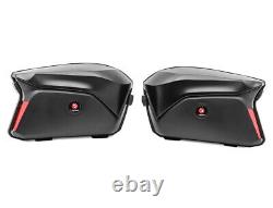 Motorcycle panniers + rack side cases Bagtecs PX74 Universal black matt