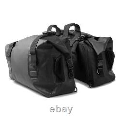 Set Motorcycle Saddlebags Bagtecs WD1 + Backpack Dry Bag HX2