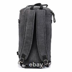 Tail Bag / Roll Bag for Vespa Vintage 35L Canvas Backpack Duffle bag grey