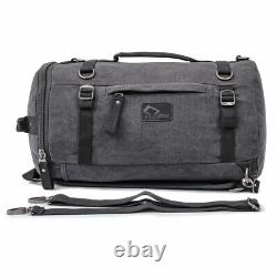 Tail Bag / Roll Bag for Vespa Vintage 35L Canvas Backpack Duffle bag grey